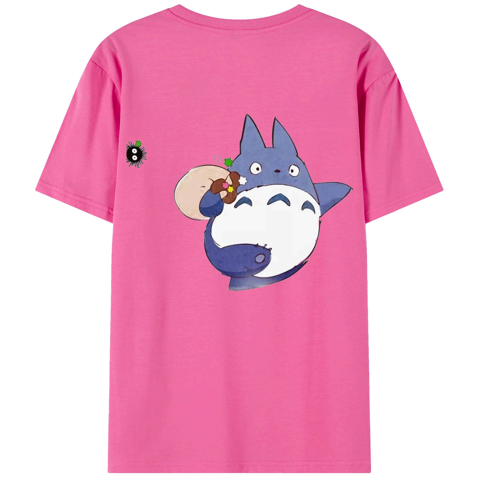 （画像用） となりのトトロ 草壁メイ 草壁サツキ My Neighbor Totoro Satsuki Kusakabe Mei Kusakabe レディース半袖Tシャツ(バックプリント)